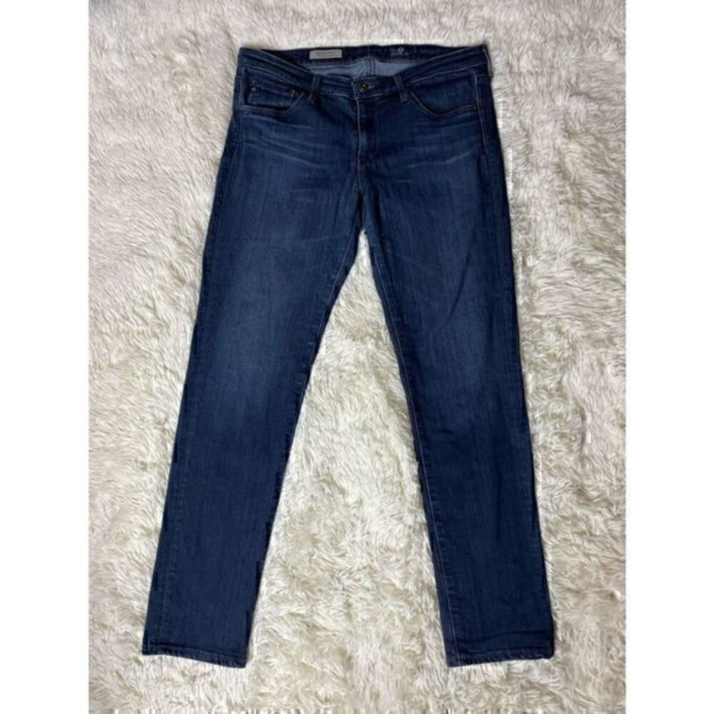 Dark Blue AG Adriano Goldschmied The Stevie Petite Slim Straight Size 29 Petite